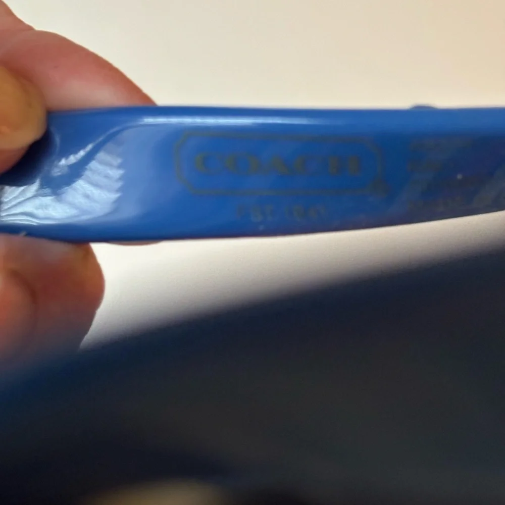 Coach KALI Sz 7 Striped Blue and Red Flip Flops - Picture 6 of 9